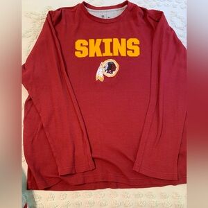 NFL Redskins long sleeve top. Good condition - size XL